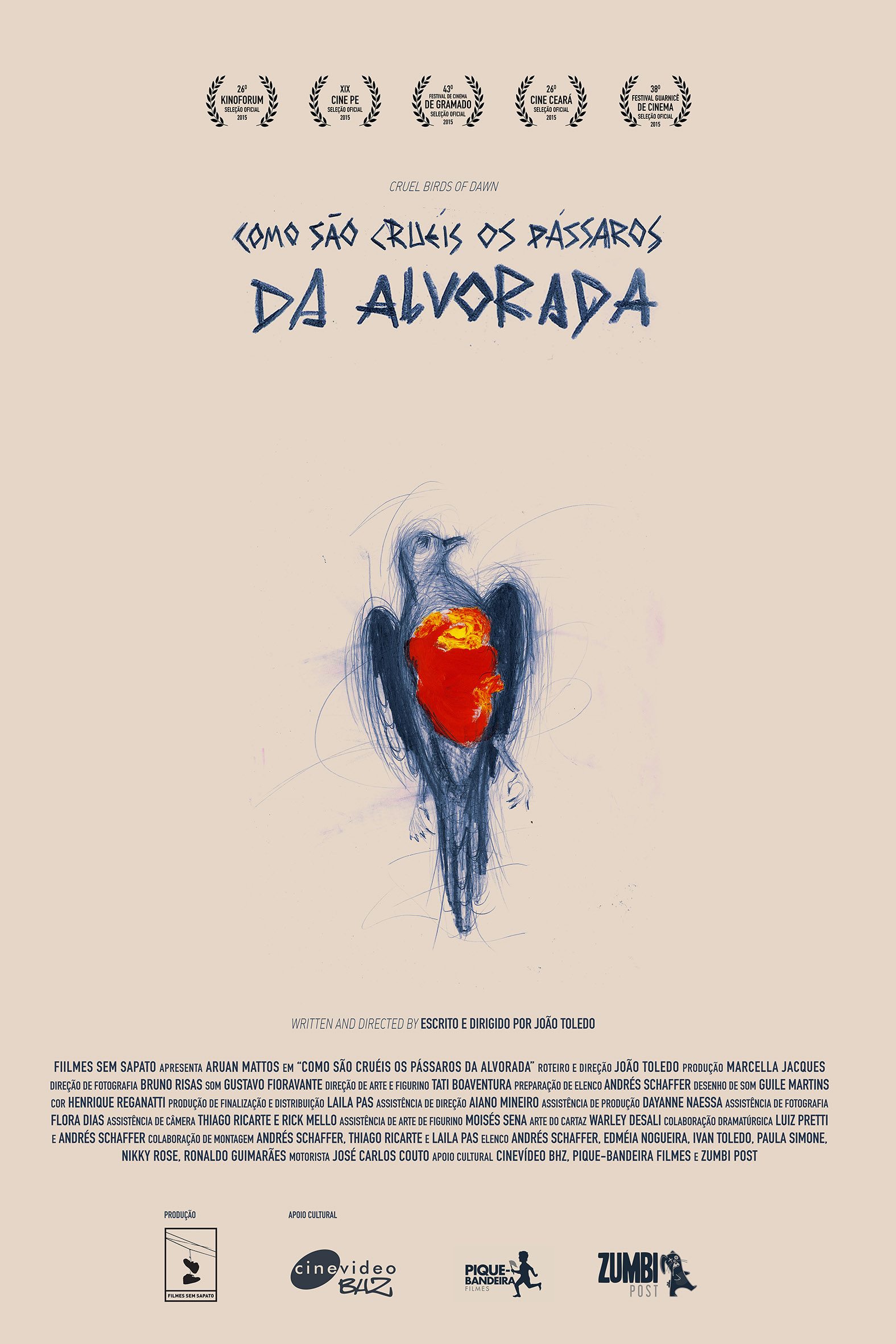 Poster - Cruel birds of dawn / Como são cruéis os pássaros da alvorada