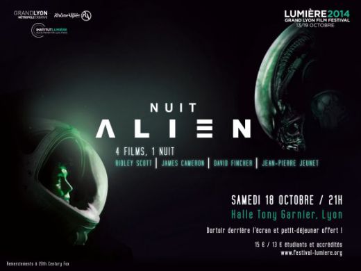 Alien Night, Saturday, October 18, 2014, at 9pm at the Halle Tony Garnier