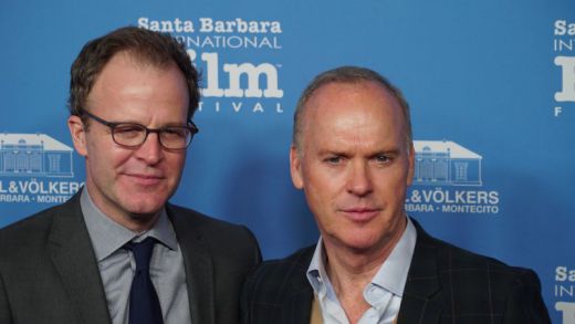 Michael Keaton and Writer/Director Tom McCarthy in Santa Barbara