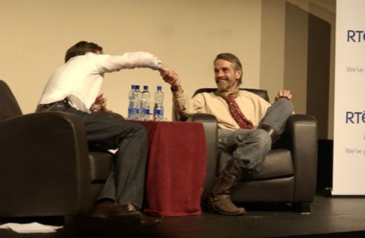 Jeremy Irons presenting the public interview at the 2007 Galway Film Fleadh.