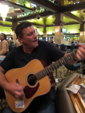 Steven Bauer on guitar