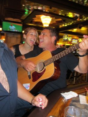 Steven Bauer on guitar at AIFF