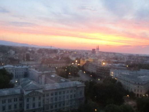 Fantastic Zagreb sunrise. 