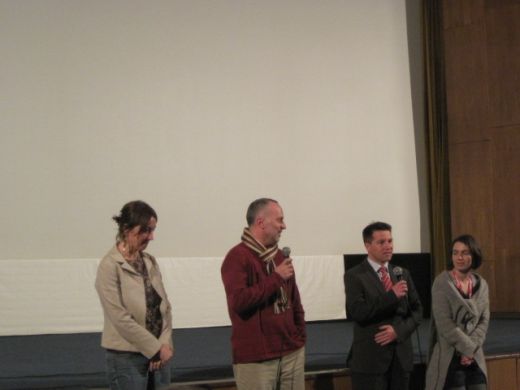 Nur and Selim presenting their film at SIFF 2011