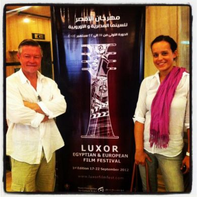 Scott and Kadi at Luxor Egyptian & European Film Festival