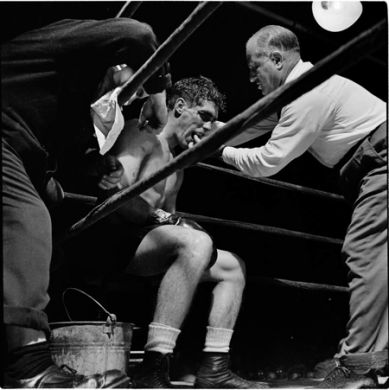 Boxer Walter Cartier, photographed by Stanley Kubrick, 1949