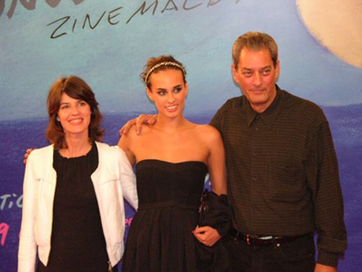 Paul Auster,Irene Jacob and Sophie Auster