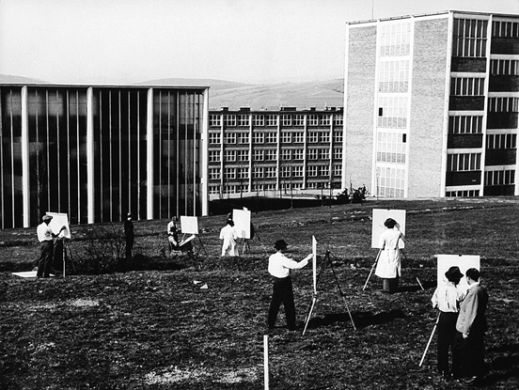 Zlin Factories and Green Spaces