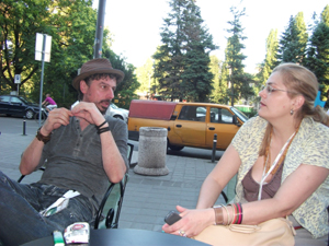 Cvitkovič and Serbian Film Critic Kronja