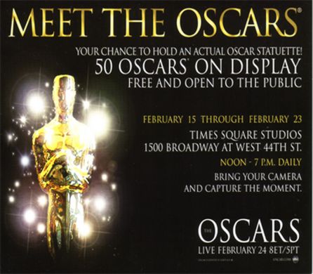 MEET THE OSCARS NEW YORK EXHIBITION AT TIME SQUARE STUDIOS