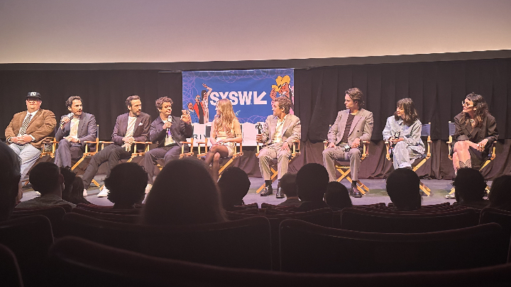 The cast of Pizza movie during the Qna After the premiere